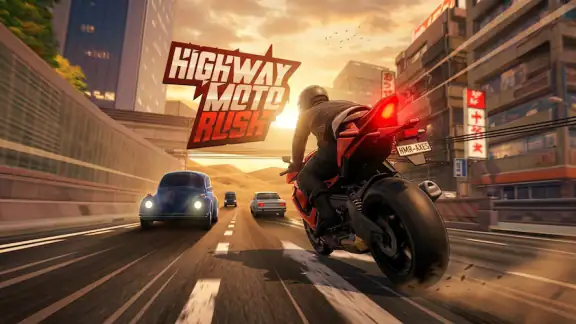 Highway Moto Rush: Traffic screenshot