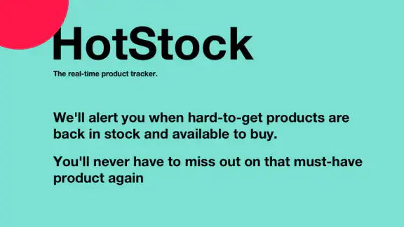 HotStock - in-stock alerts screenshot