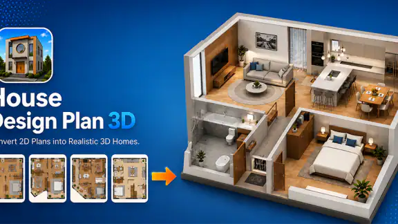 House Design Plan 3D screenshot