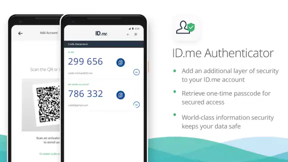 ID.me Authenticator screenshot