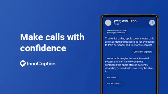 InnoCaption Live Call Captions screenshot