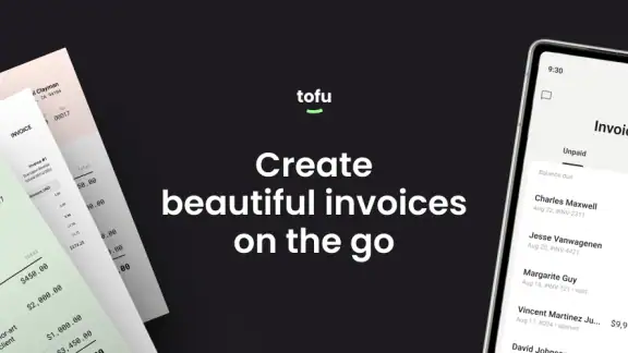 Invoice Maker Tofu & Receipts screenshot