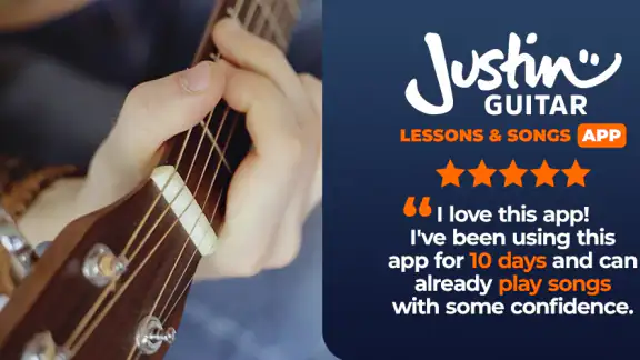 Justin Guitar Lessons & Songs screenshot
