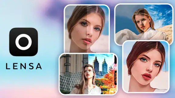 Lensa: photo editor & AI art screenshot
