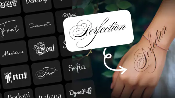 lettering Tattoo - Font Design screenshot