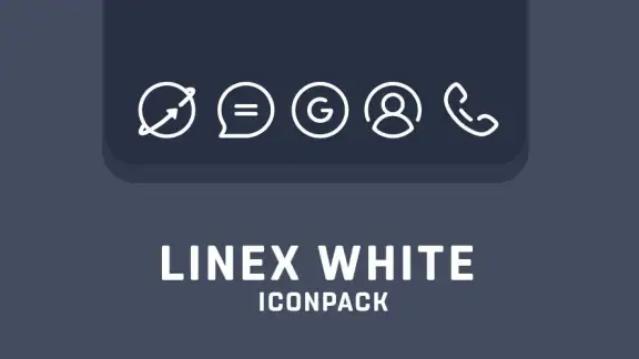 LineX White Icon Pack screenshot