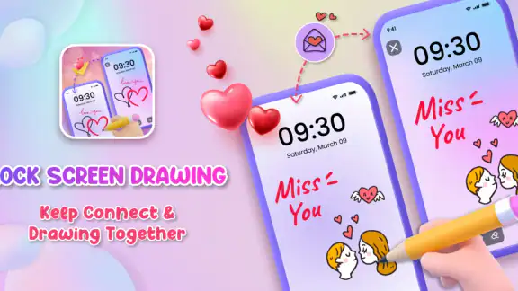 Lockscreen Drawing screenshot