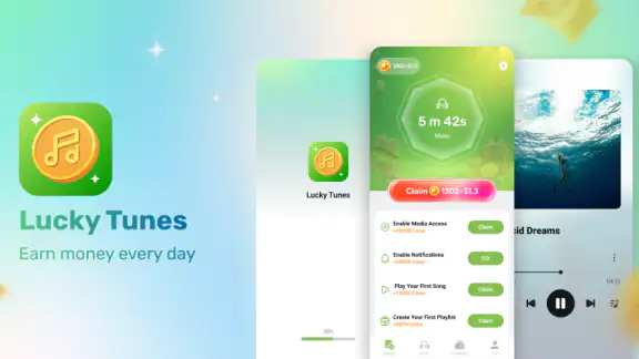 Lucky Tunes - Rewards & Music screenshot