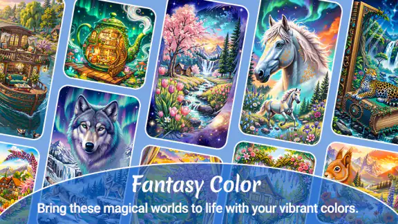 Magic Fantasy Paint by Numbers screenshot