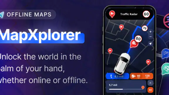 MapXplorer: Navigation, Radar screenshot