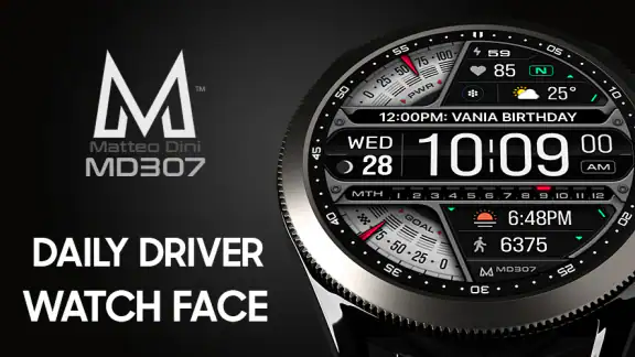MD307 Digital watch face screenshot