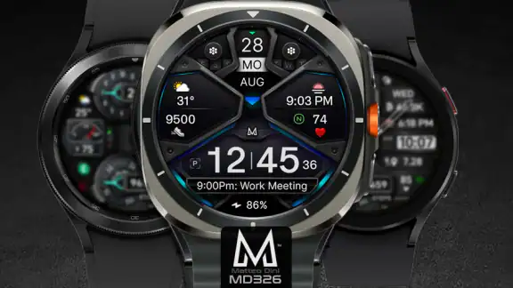 MD326 3D Modern Watch Face screenshot
