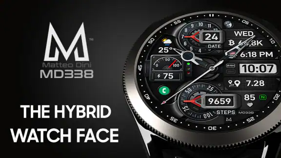 MD338 Hybrid watch face screenshot