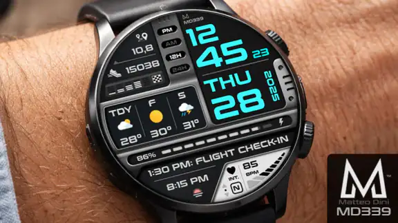 MD339 Digital watch face screenshot