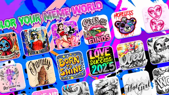 Meme Color Pro：Color by Number screenshot
