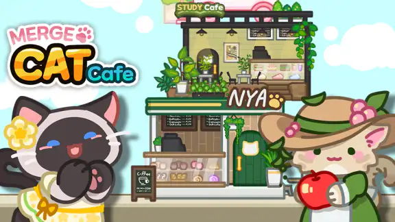 Merge Meow Cafe : Coffee cat screenshot
