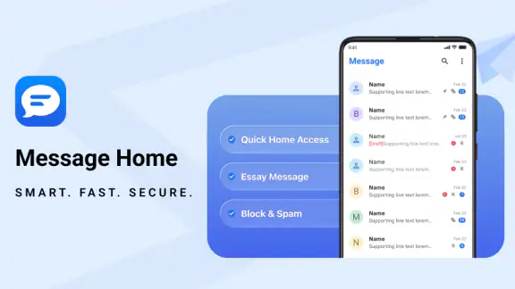 Messages: Text SMS Home App screenshot