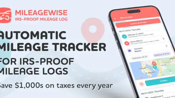 Mileage Tracker by MileageWise screenshot