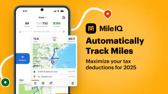 Mileage Tracker & Log - MileIQ screenshot