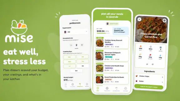 mise - meal planner screenshot
