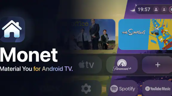 Monet Launcher - Android TV screenshot