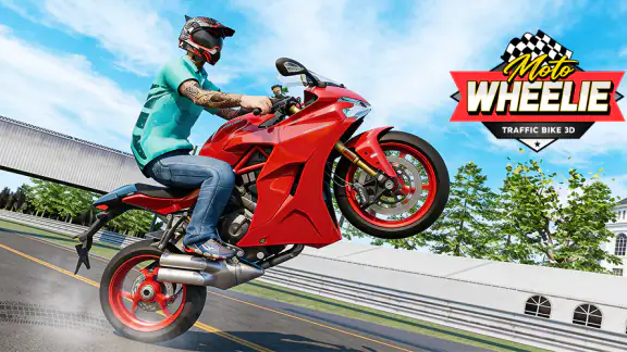 Moto Wheelie: Traffic Bike 3D screenshot