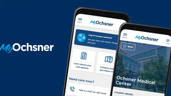MyOchsner screenshot