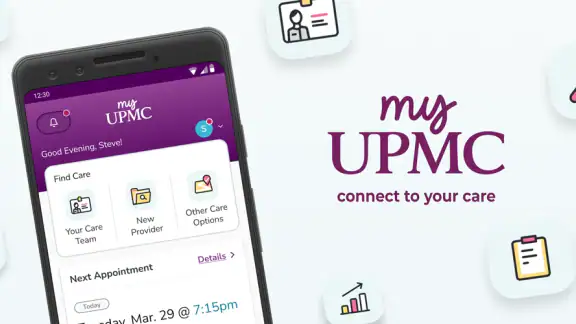 MyUPMC screenshot