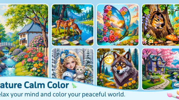 Nature Calm Paint by Numbers screenshot