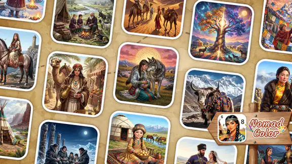 Nomad Color By Number Games screenshot
