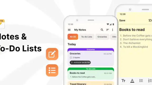 Notes, Notepad, To-Do Launcher screenshot