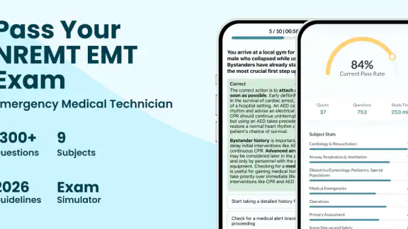 NREMT EMT EXAM PREP 2026 screenshot