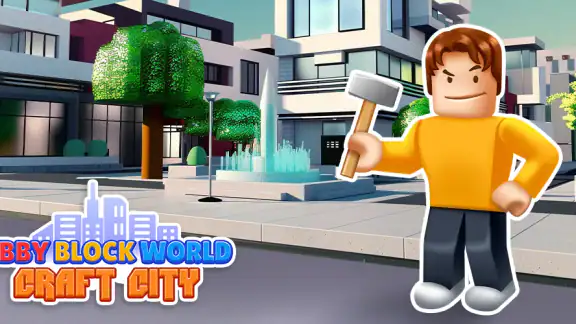 Obby Block World: Craft City screenshot