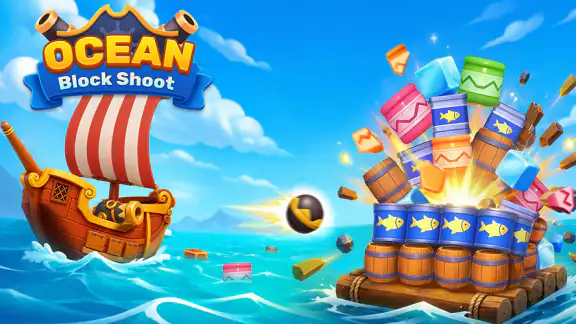 Ocean Block Shoot screenshot