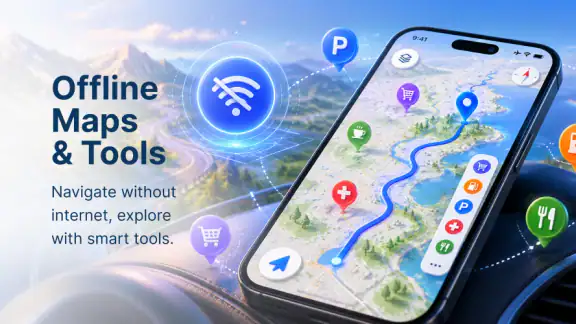 Offline Maps & AI Trip Planner screenshot
