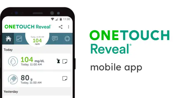 OneTouch Reveal® app screenshot