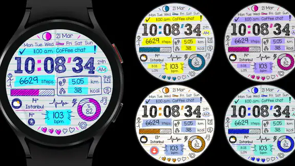 Paper of Time - Watch Face screenshot