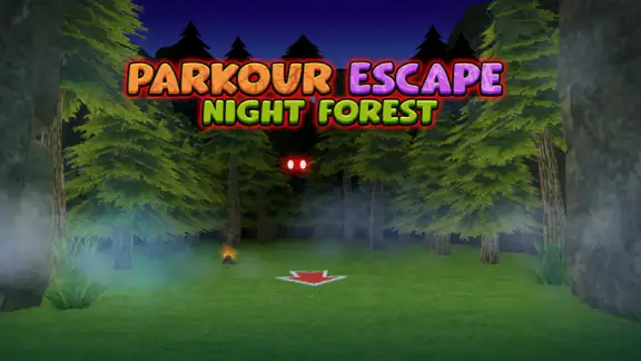 Parkour Escape: Night Forest screenshot