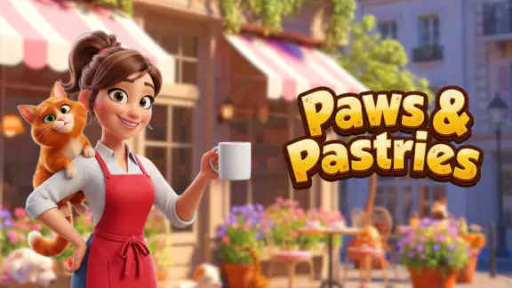 Paws & Pastries: Merge Café screenshot