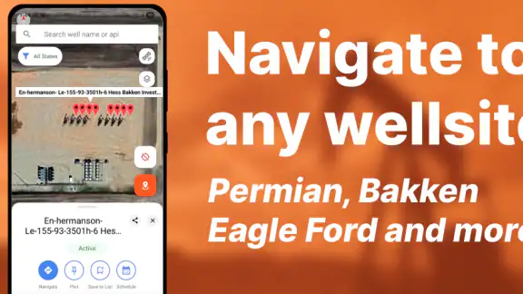Petrix Maps Oilfield Navigator screenshot