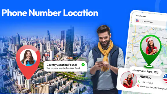 Phone number location tracker screenshot