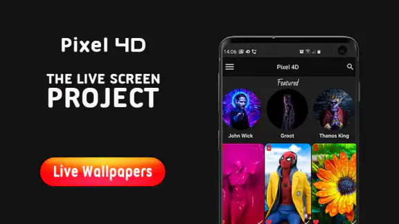 Pixel 4D™ Live Wallpapers screenshot