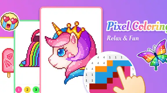 Pixel Coloring-Color by number screenshot