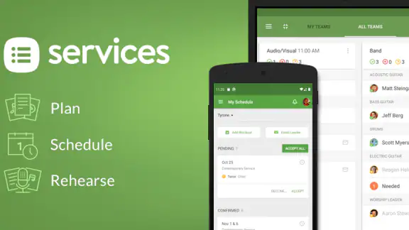 Planning Center Services screenshot