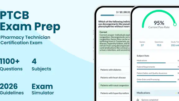 Prepia PTCB PTCE Exam Prep screenshot