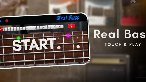 Real Bass electric bass guitar screenshot