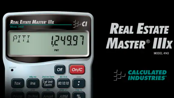 Real Estate Master IIIx Calc screenshot