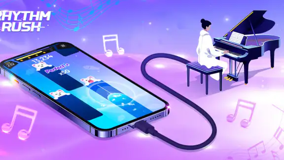 Rhythm Rush - Piano Music Game screenshot