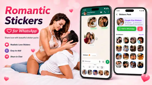 Romantic Stickers WAStickers screenshot