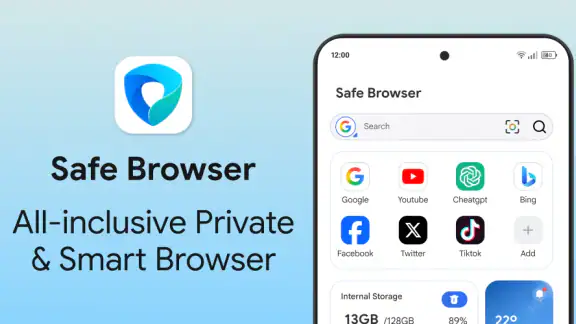 SafeBrowser - Secure & Private screenshot